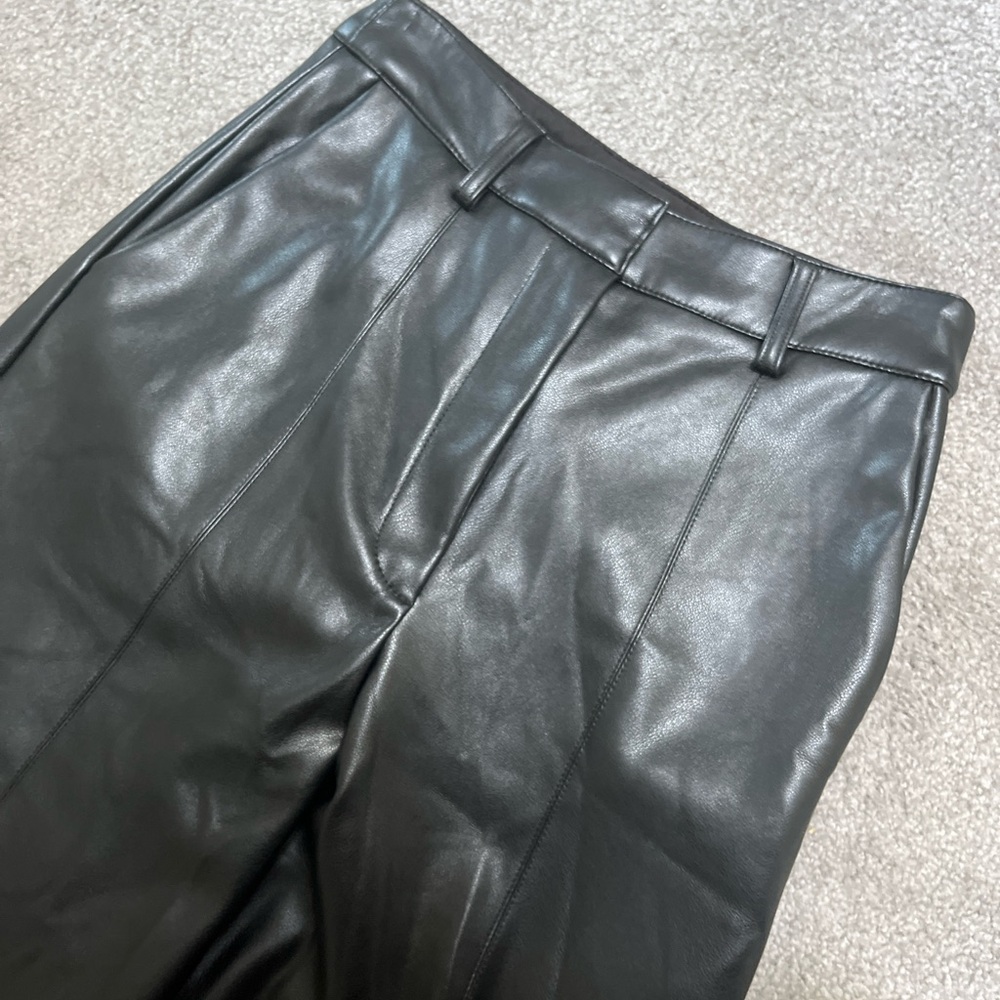 Black faux leather pants from Dynamite. Size 0.